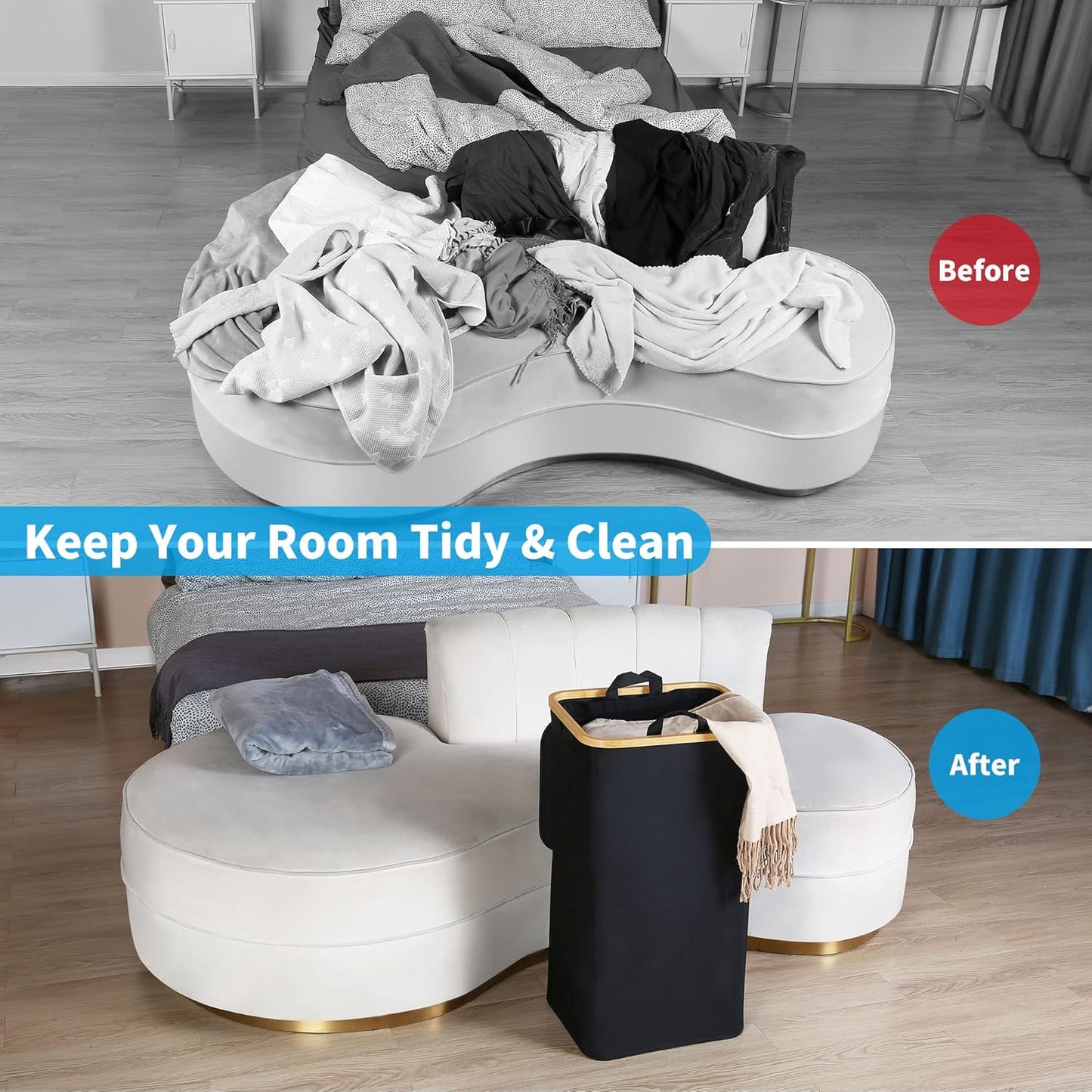 SmartWash Wäschekorb – Der stilvolle Ordnungshelfer für jedes Zuhause!